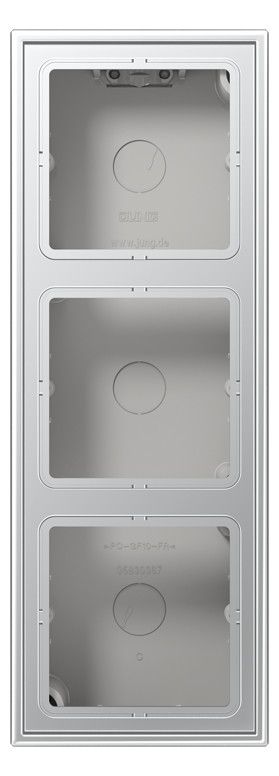 Jung AL2583A-L Aufputz-Kappe 3fach Aluminium