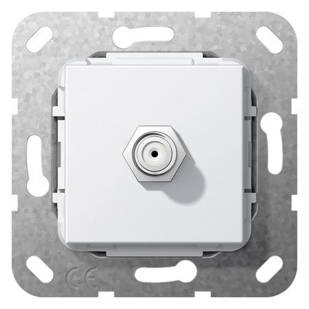 GIRA 565003 SAT-F-Buchse Kupplung Einsatz Reinweiß glänzend