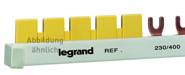 Legrand 004990 Endkappe f.Gabelkamm- schienen 3-polig f.004910/14/18/35