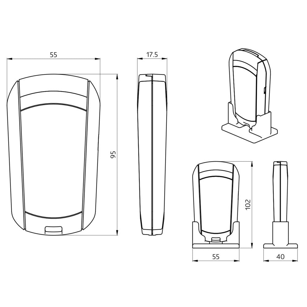BEG 93067 BLE-IR-Adapter schwarz Bluetooth Infrarot Adapter