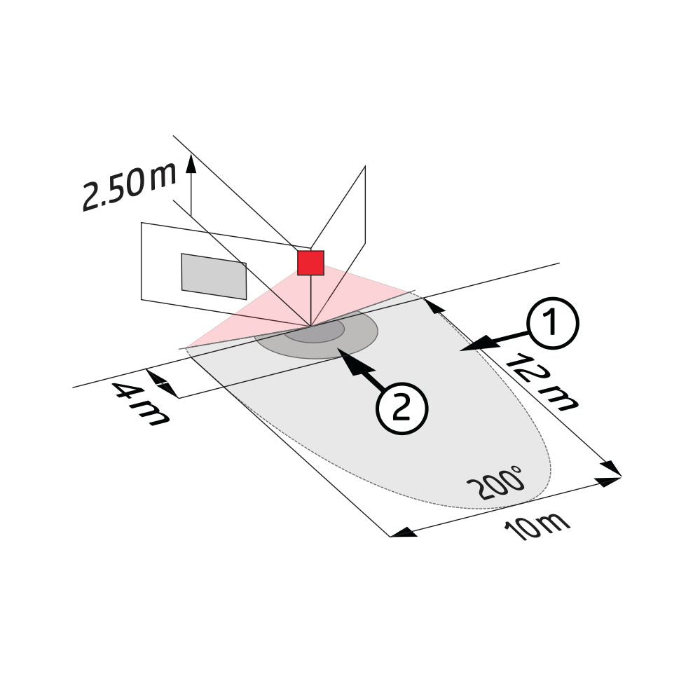 BEG 91122 LC-Click 200 schwarz LUXOMAT Bewegungsmelder