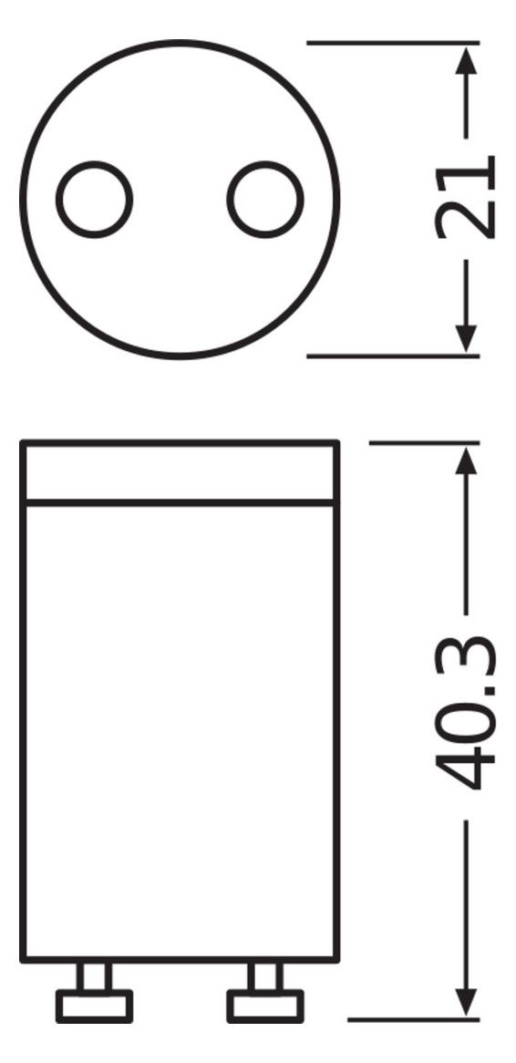 Ledvance LED TUBE T8 EM Starter FS2 1=2Stück