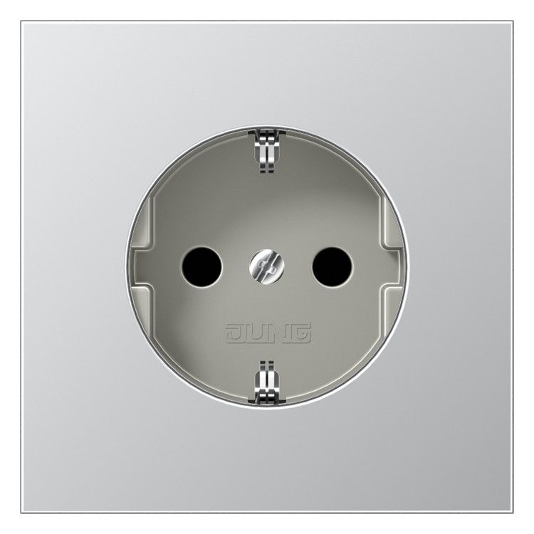 Jung AL1520KI SCHUKO Steckdose erh.Berührungsschutz LS Aluminium