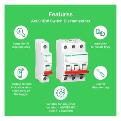 Schneider A9S60132 Lasttrennschalter iSW 1polig 32A 250V
