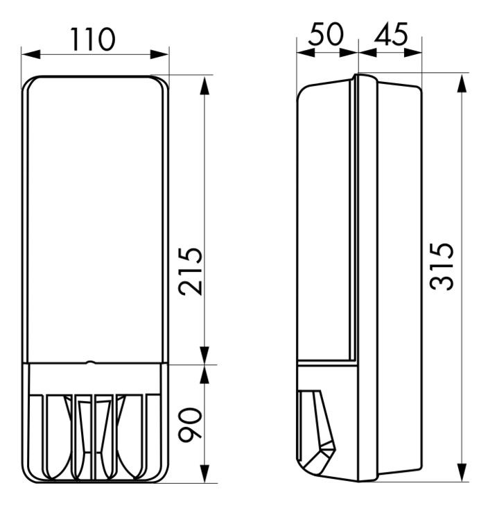 BEG 91400 AL1 130 weiß LUXOMATIC Systemleuchte m.BWM