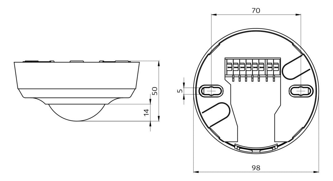 BEG 92150 PD2-M-2C-AP weiß LUXOMAT Präsenzmelder