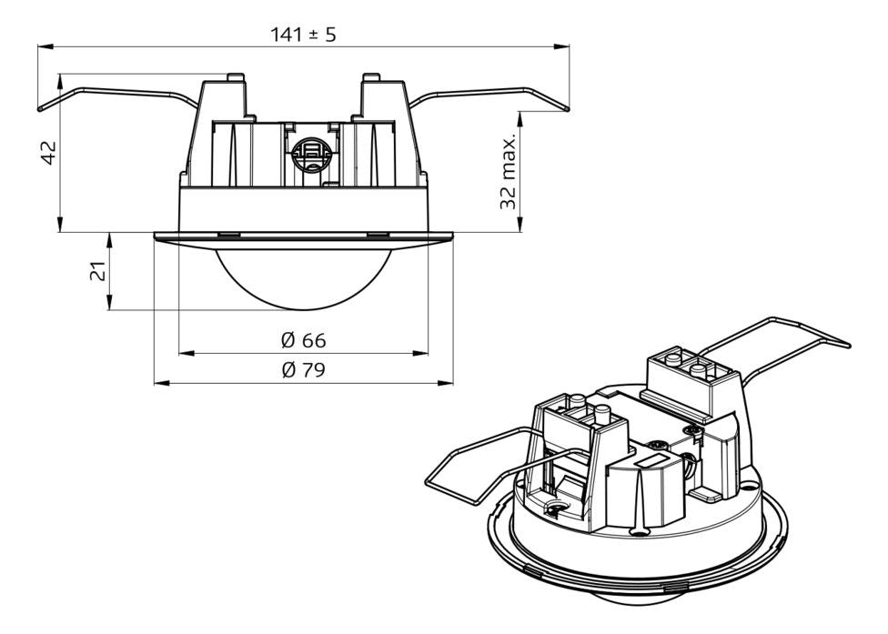 BEG 93317 BL2-DE Bewegungsmelder 360° f.Decke