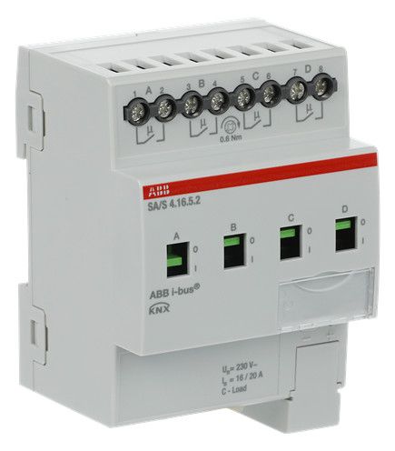 ABB SA/S4.16.5.2 Schaltaktor 4fach 16 A C-Last REG 2CDG110266R0011