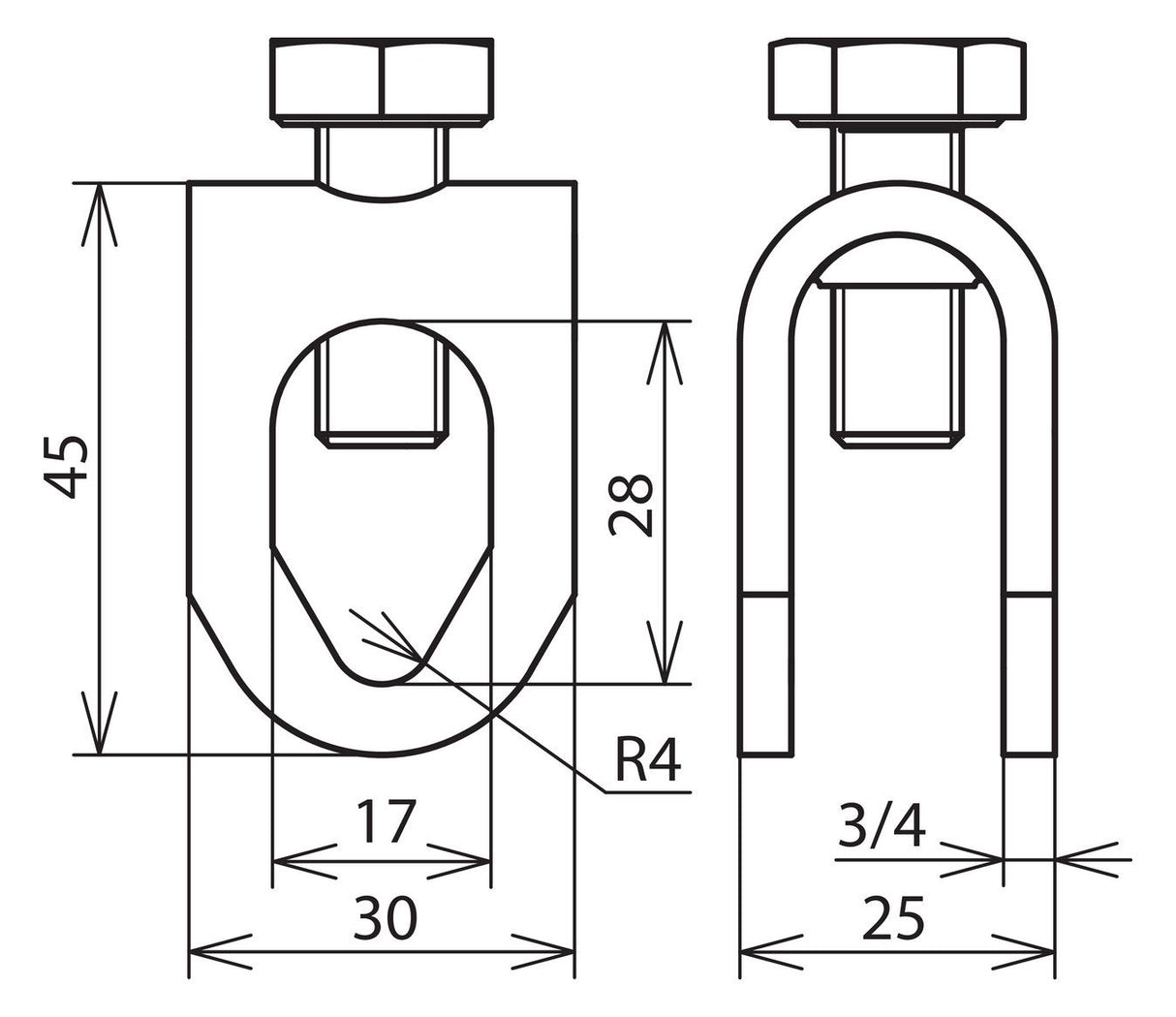 Dehn 380029 FSK8.1016SKM10X25V2A NIRO