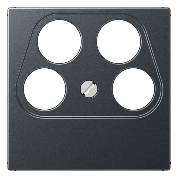 Jung A561-4SAT2ANM Abdeckung Ankaro 4Loch f.SAT-TV Serie A anthrazit matt