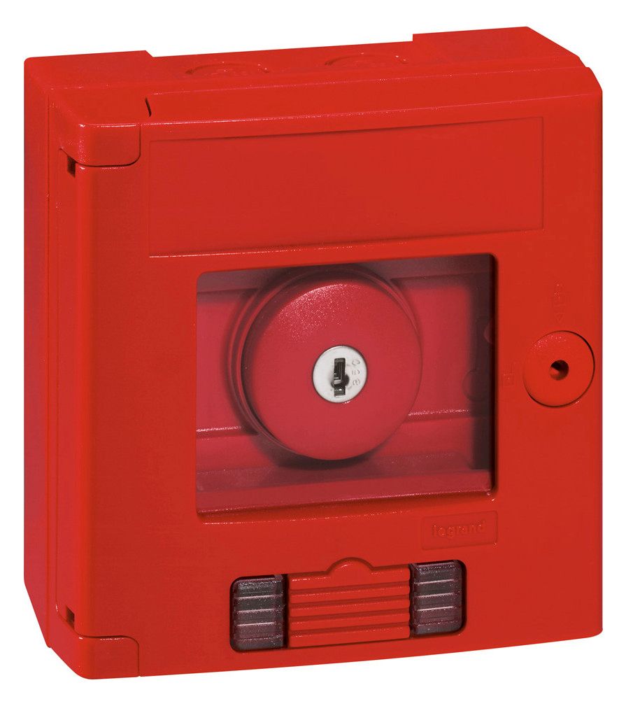 Legrand 038009 Sicherheitskasten IP44 IK07 m.Pilz-Schlüsseltaster+LED-Leuchtm.