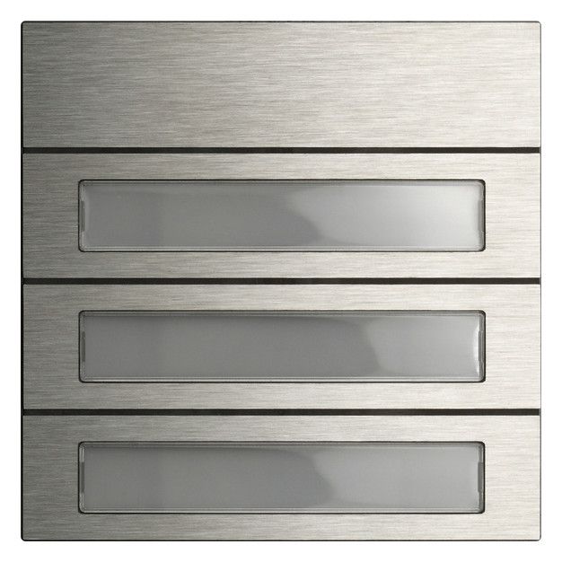 GIRA 5533920 Ruftastenmodul 3fach System 106 Edelstahl