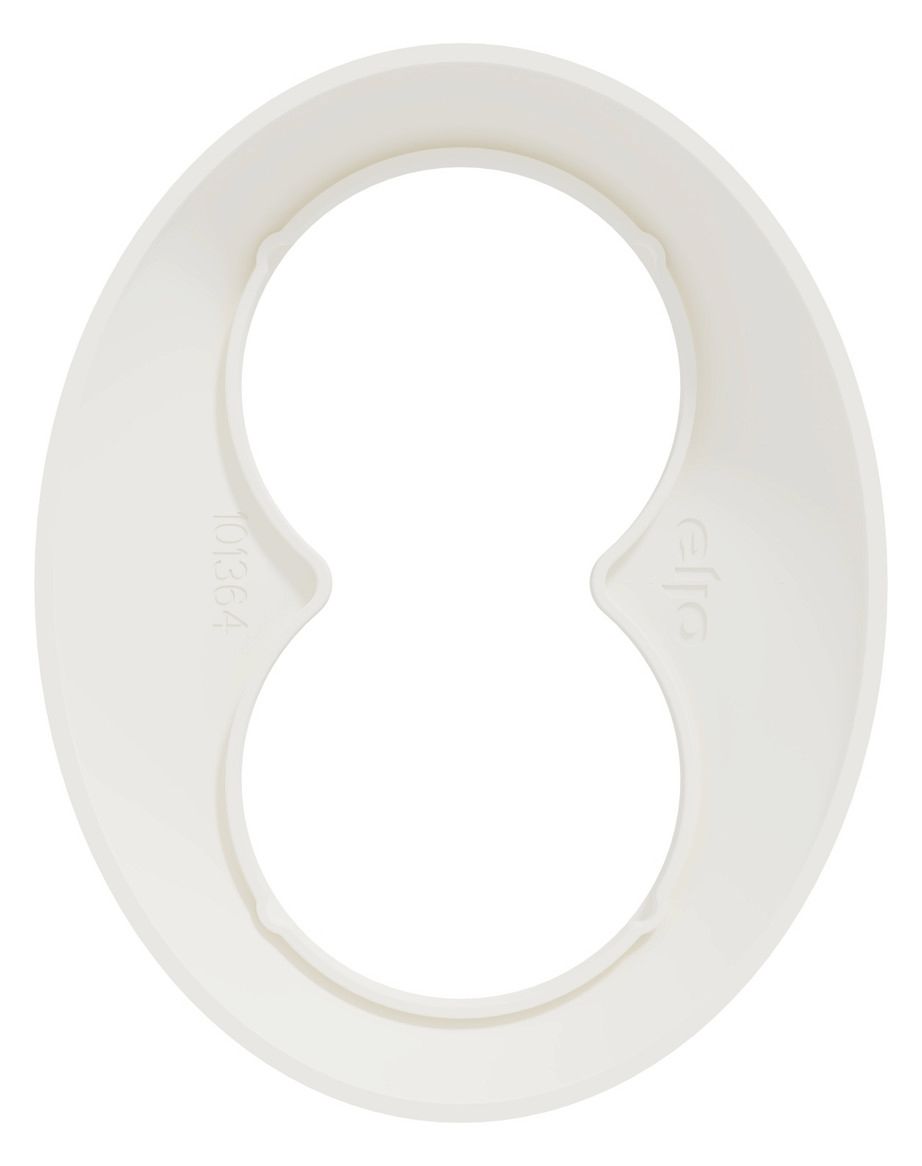 Elso WDE011404 Rahmen für Steckdose, Weiß