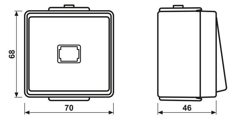 Jung 633W AP/WG Taster Wechsler 1polig m.N-Klemme o.Symbol WG600