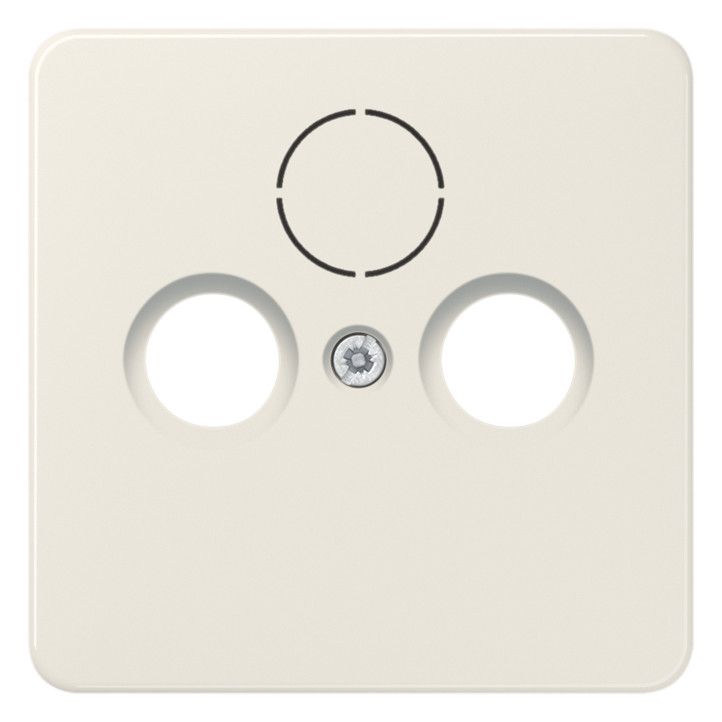 Jung 561SAT Abdeckung 3Loch f.SAT-TV CD weiß