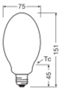 Ledvance HQL LED FIL V 2700LM 20W 827 E27 2700K Ersatz von HQL f.Außen