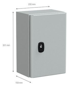 Schneider NSYS3D3215P Wandschrank Volltür m.Mpl H300xB200xT150 IP66 IK10