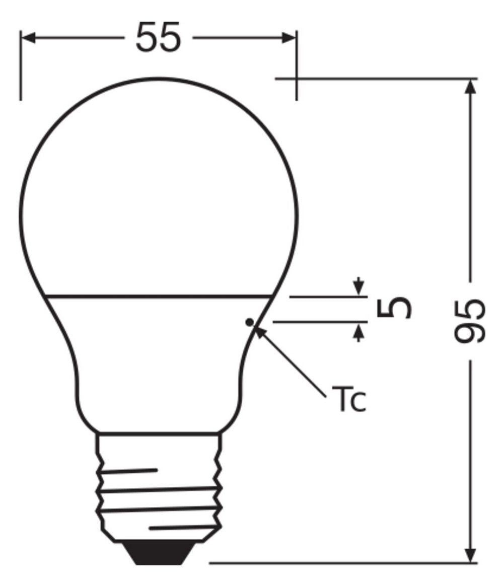 Ledvance CLASSIC A P 4.9W 840 FR E27 470lm 4000K LED-Glühlampe