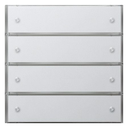 GIRA 2034112 Tastsensor3 Komfort 4fach KNX Flächenschalter Reinweiß glänzend