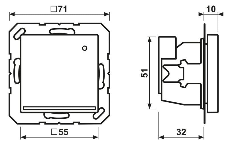 Jung A1539-OWWLNW LED-Orientierungslicht m.Sensor