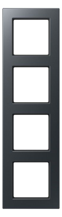 Jung A5584BFANM Rahmen 4f.bruchsicher f. waager.u.senkr.komb.