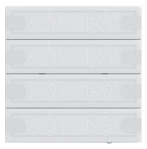 GIRA 5004003 Tastsensor4 Komfort 4fach OneKNX TS4 Weiß