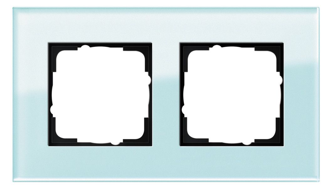 GIRA 021218 Abdeckrahmen 2fach Esprit Glas Mint
