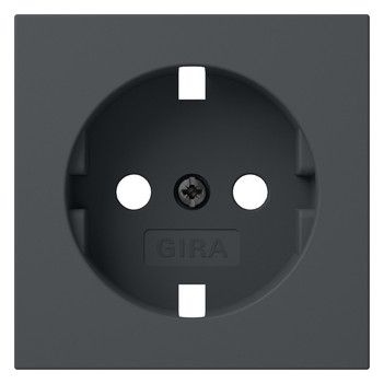 GIRA 492028 Abdeckung SCHUKO-Steckdose System 55 Anthrazit