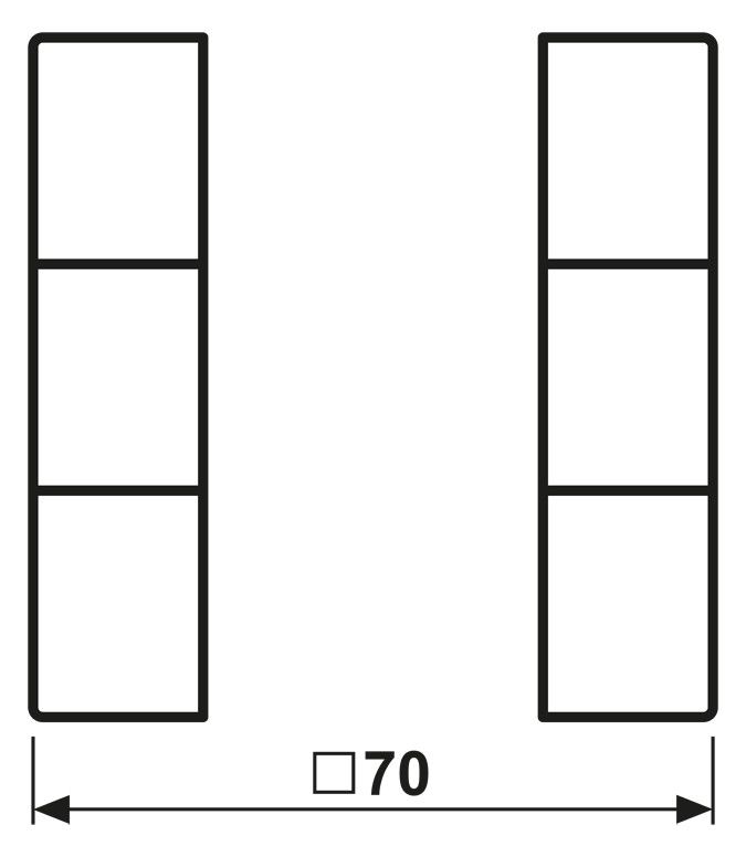 Jung LS503TSASW Tastensatz 3fach kpl LS/FD-design schwarz