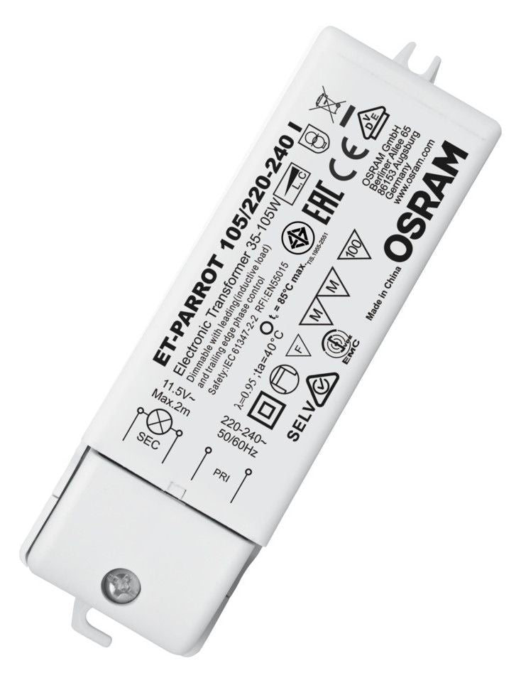 Osram ET PARROT 105W 220-240V I UNV1 Trafo 128x38x31mm