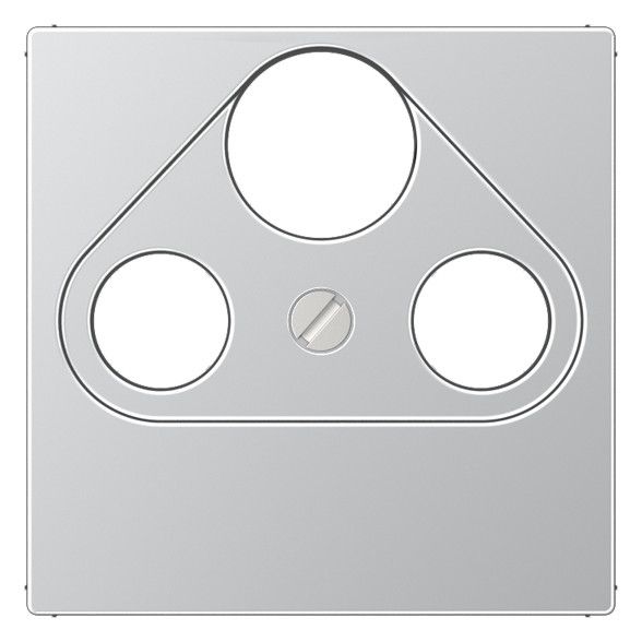 Jung A561PLSATAL Abdeckung 3Loch f.SAT-TV Serie A aluminium