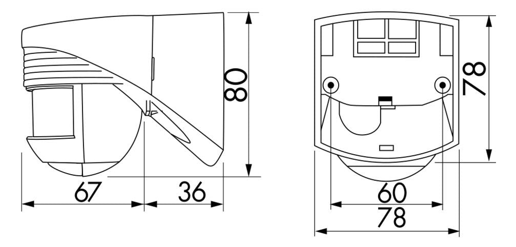 BEG 91001 LC-Click-N 140 weiß LUXOMAT Bewegungsmelder