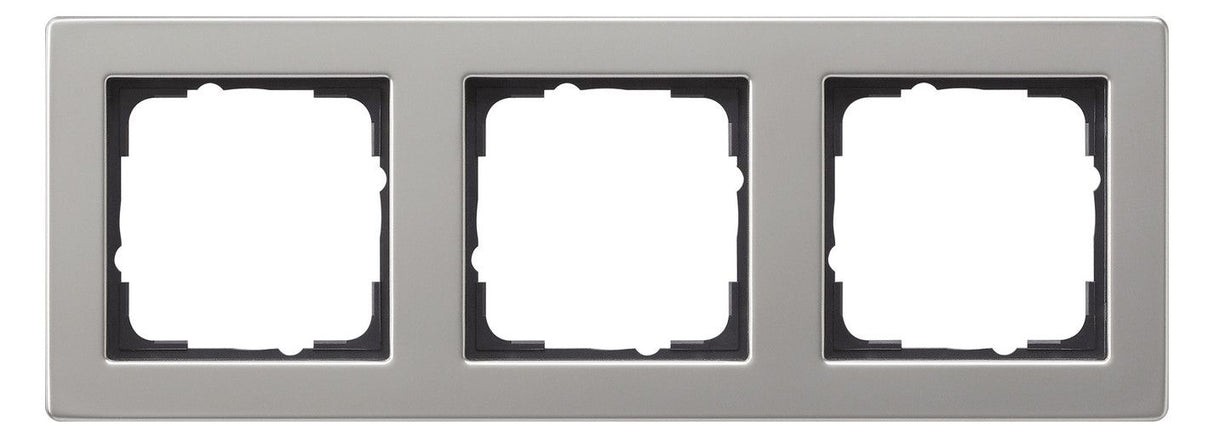 GIRA 021333 Abdeckrahmen 3fach E2 Edelstahl