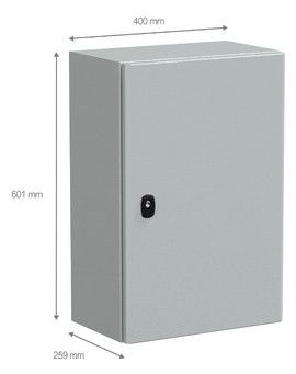 Schneider NSYS3D6425P Wandschrank Volltür m.Mpl H600xB400xT250 IP66 IK10