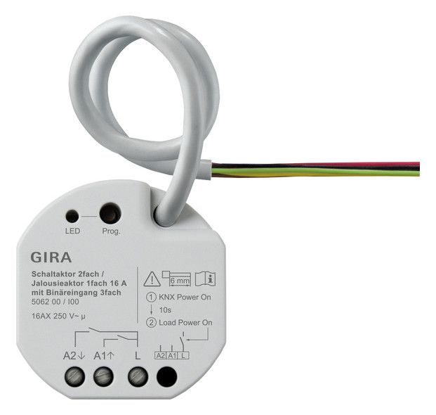 GIRA 506200 Schalt-/Jalousieaktor 2/1f 16A UP OneKNX