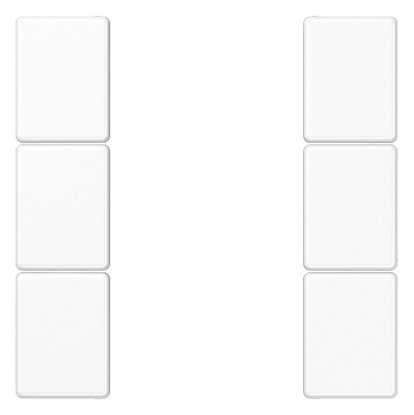 Jung A503TSAWW Tastensatz 3fach kpl Serie A/AS alpinweiß