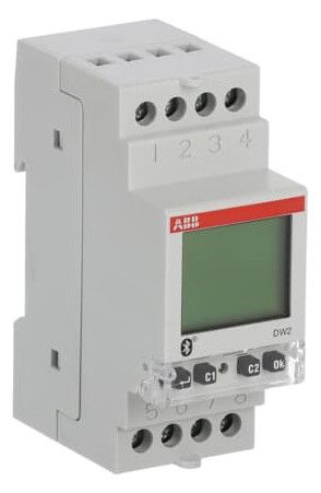 ABB DW2 Wochenzeitschaltuhr 2 Kanäle Bluetooth Programmierung 2CSM222521R1000