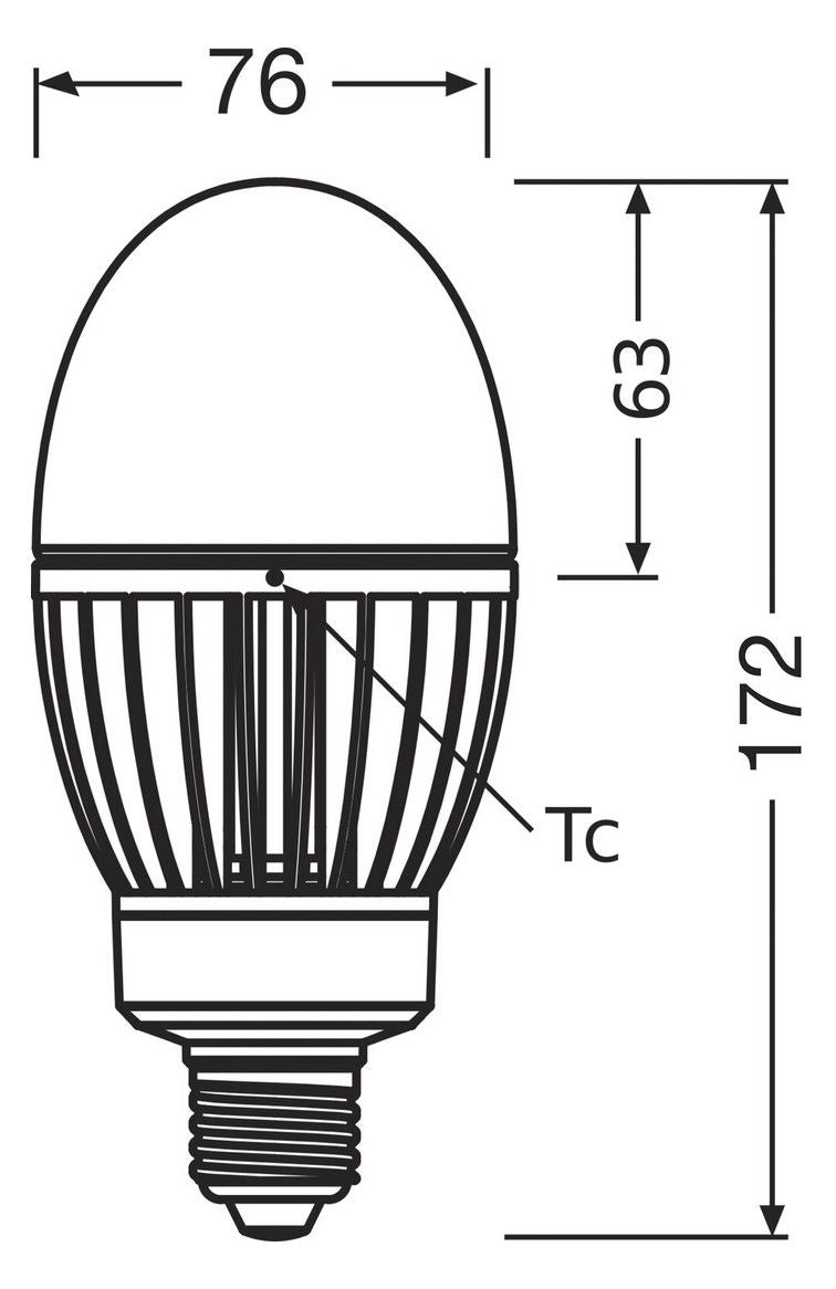 Ledvance HQL LED P 4000LM 29W 840 E27 4000K Ersatz von HQL f.Außen