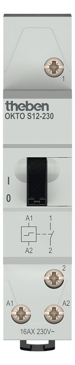 Theben OKTO S12-230 Stromstoßschalter elektromechanisch 1K /Schließer 3120120