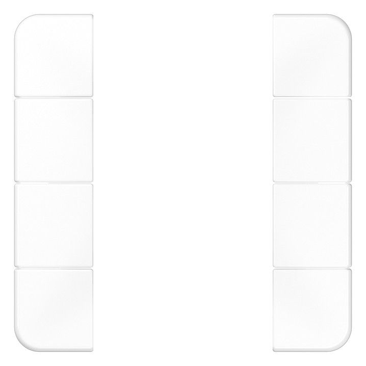 Jung CD504TSAWW Tastensatz 4fach kpl Alpinweiß