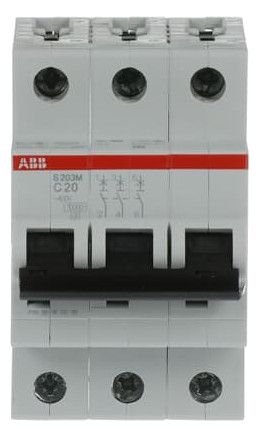 ABB S203M-C20 Sicherungsautomat C-Char., 10 kA, 20A, 3P