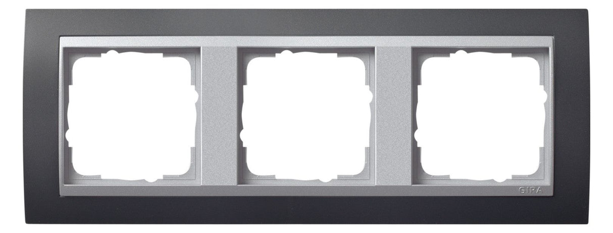 GIRA 021381 Abdeckrahmen 3fach Zwischen rahmen F/Alu Event Anthrazit