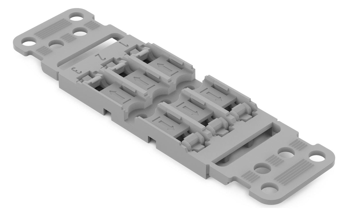 WAGO 221-2503 Befestigungsadapter mit Grau