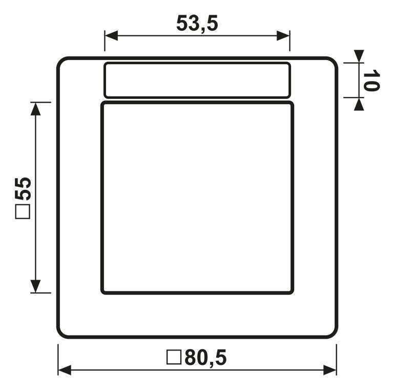 Jung AS581BFINAWW Rahmen 1fach Fenster Schildträger bruchs. Serie AS alpinweiß