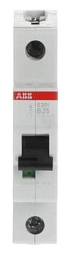 ABB S201-B25 Sicherungsautomat B-Char., 6 kA, 25A, 1P