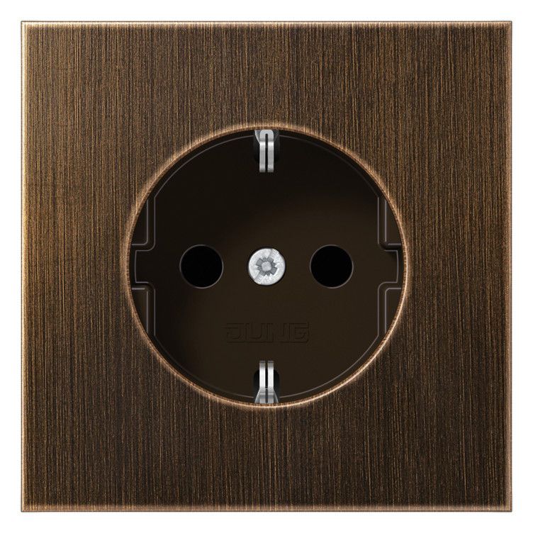 Jung ME1520AT SCHUKO Steckdose LS Messing antik