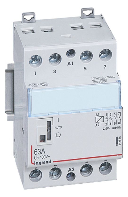 Legrand 412556 CX3 Schütz 230V 63A 4S m.Handschalter