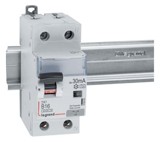Legrand 410965 DX3 Fi/LS-Schalter B 16A 1P+N 6kA 30mA Typ A 230VAC 2TE