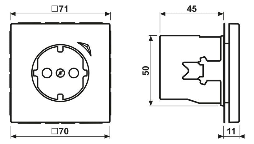 Jung BTLS1521SWW JUNG HOME SCHUKO Steckdose