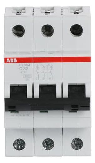 ABB S203M-C32 Sicherungsautomat C-Char., 10 kA, 32A, 3P